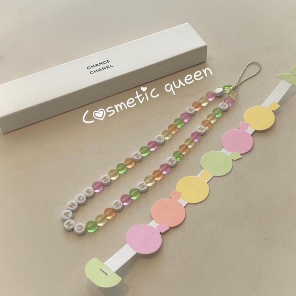 ✨CHANEL Chance Key Chain Cellphone Charm Beaded Logo - Picture 3 of 12